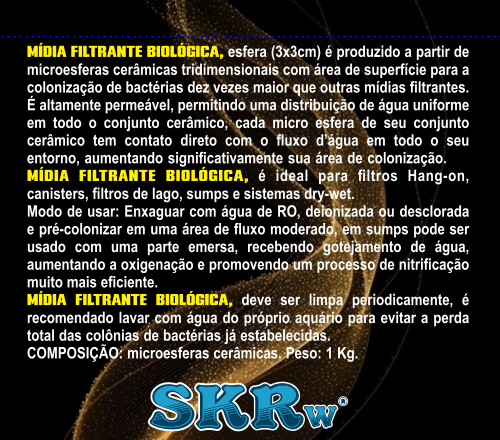 SKRw CERAMICA MIDEA NO-1 BIOLOGICAL R. IN BALL 1K