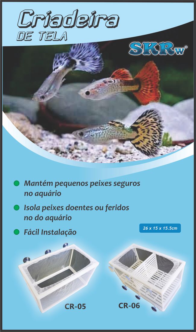SKRw CRIADEIRA CR-05 DE TELA S/ DIVISAO 26X15X15CM