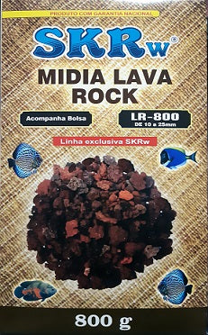 SKRw MIDIA LAVA ROCK  10 A 25MM + BOLSA 800G