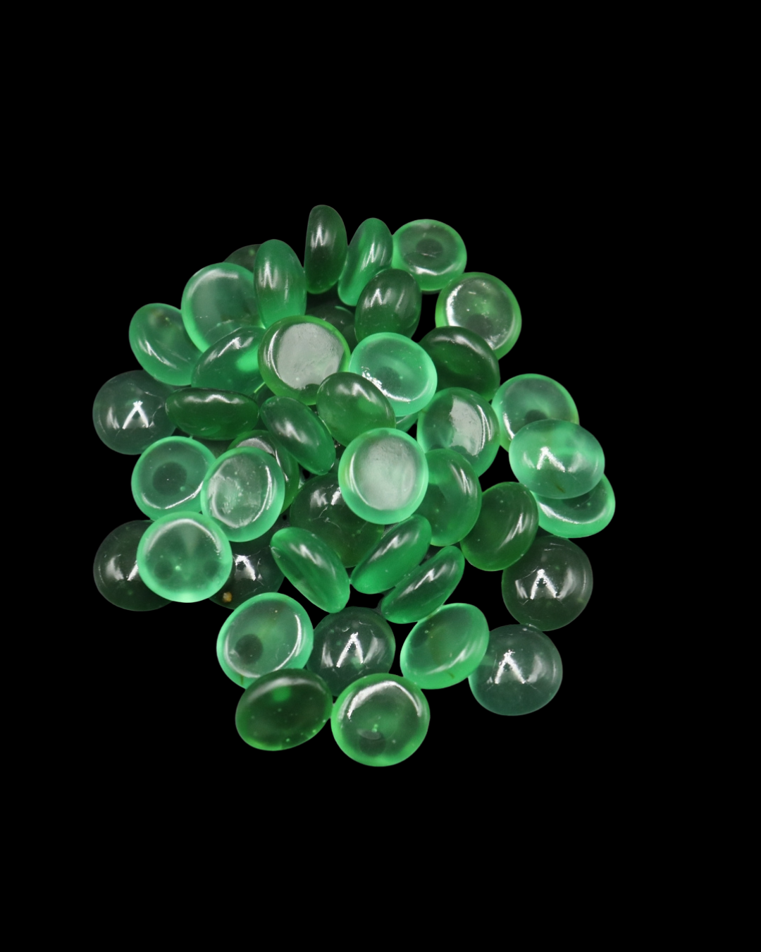SKRw ENFEITE DE VIDRO F-17-19  FOSCO VERDE 200G