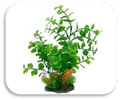 SKRw PLANTA ARTIFICIAL K-712 12X28CM VERD/FOLH.RED