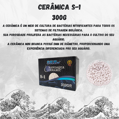 SKRw CERAMICA S-1 ESFERA MINI 2.0MM BRANCA  300G