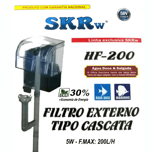 SKRw FILTRO EXTERNO HF- 200  200L/H 127V