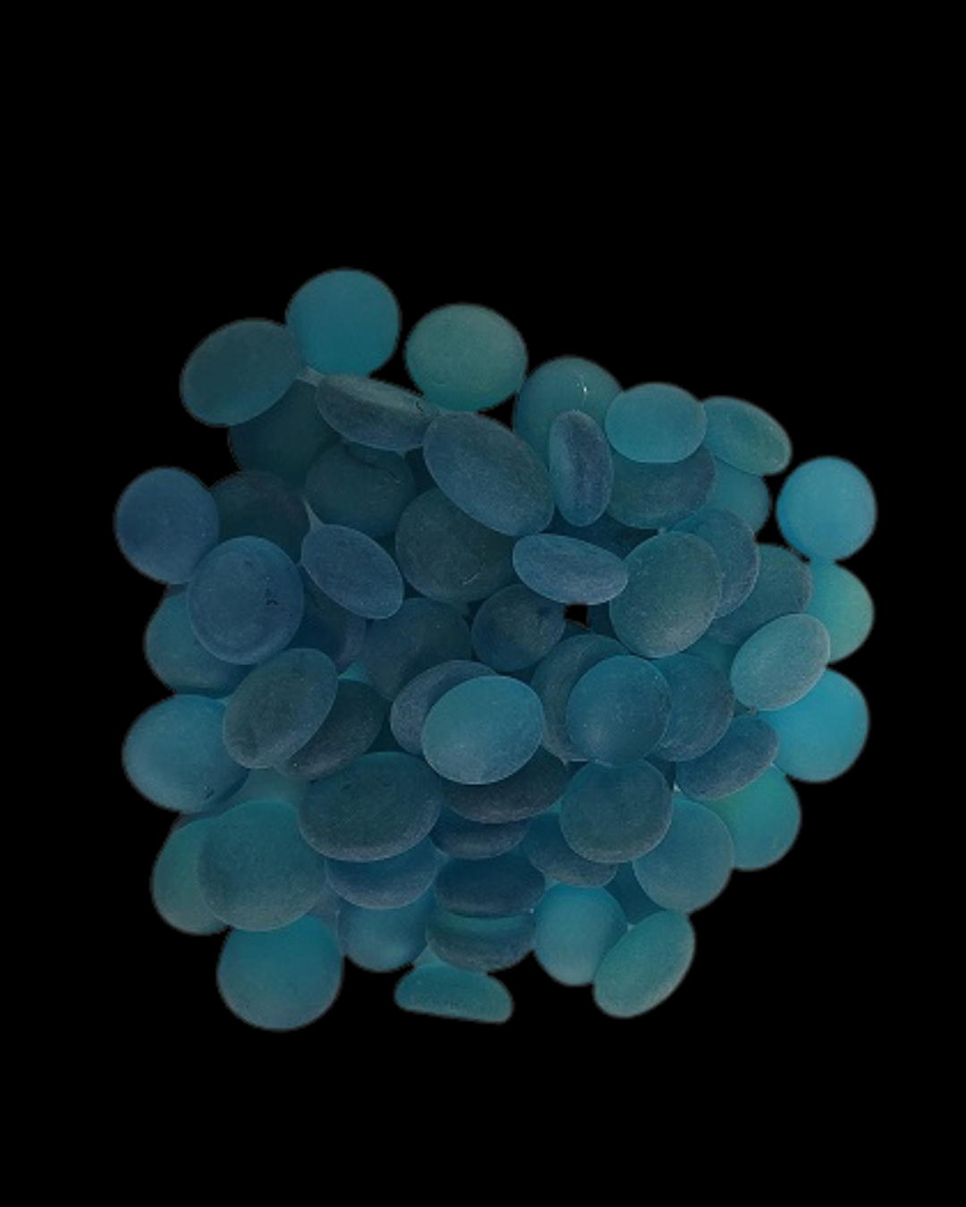 SKRw ENFEITE DE VIDRO F-17-19  FOSCO AZUL CLA 200G