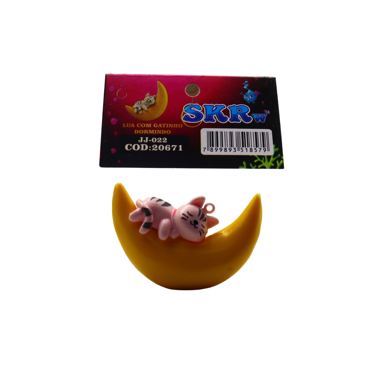 SKRw ENFEITE JJ-022 LUA.FLUTUA. C/ GATINHO DORMIND