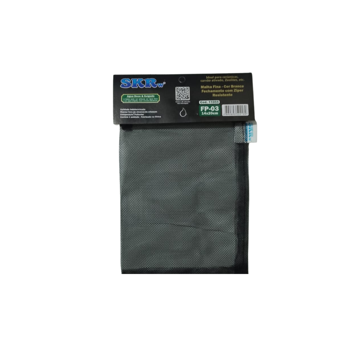 SKRw BOLSA  MAT.FILT. FP-03 14X20CM MALHA FINA PR