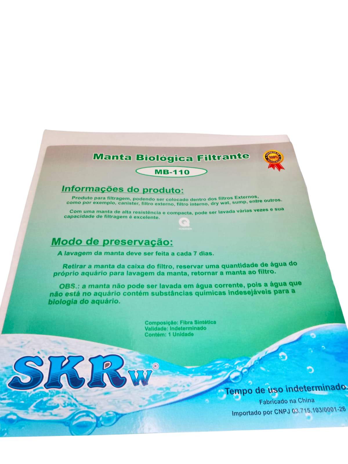 SKRw ESPONJA MANTA BIOLOGICA MB-110 BRAN.25X29X0.5