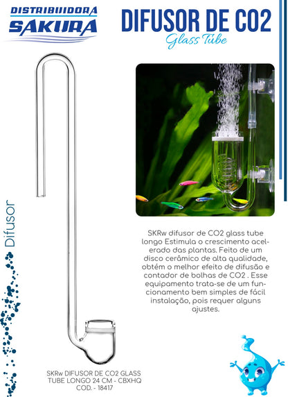 SKRw DIFUSOR CO2 2 EM 1 VIDRO LONGO 24 CM - CBXHQ