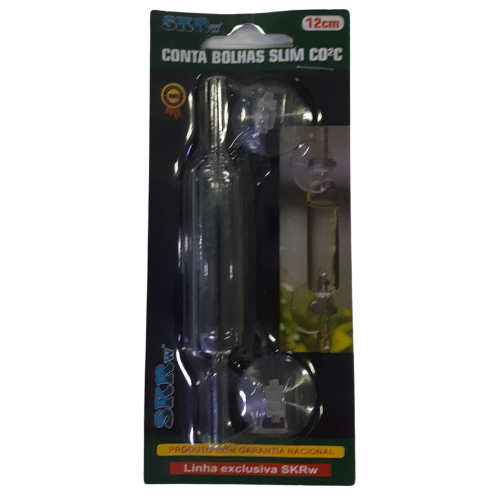 SKRw CONTA BOLHAS VIDRO SLIM 12CM - CO2C