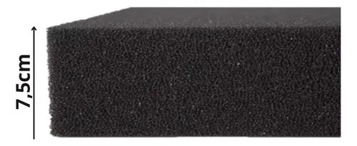 XINYOU ESPONJA BIO.  35PPI PRETA XY-1018 60X45X7,5