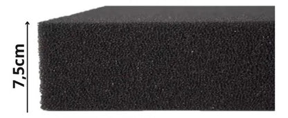 XINYOU ESPONJA BIO.  35PPI PRETA XY-1018 60X45X7,5