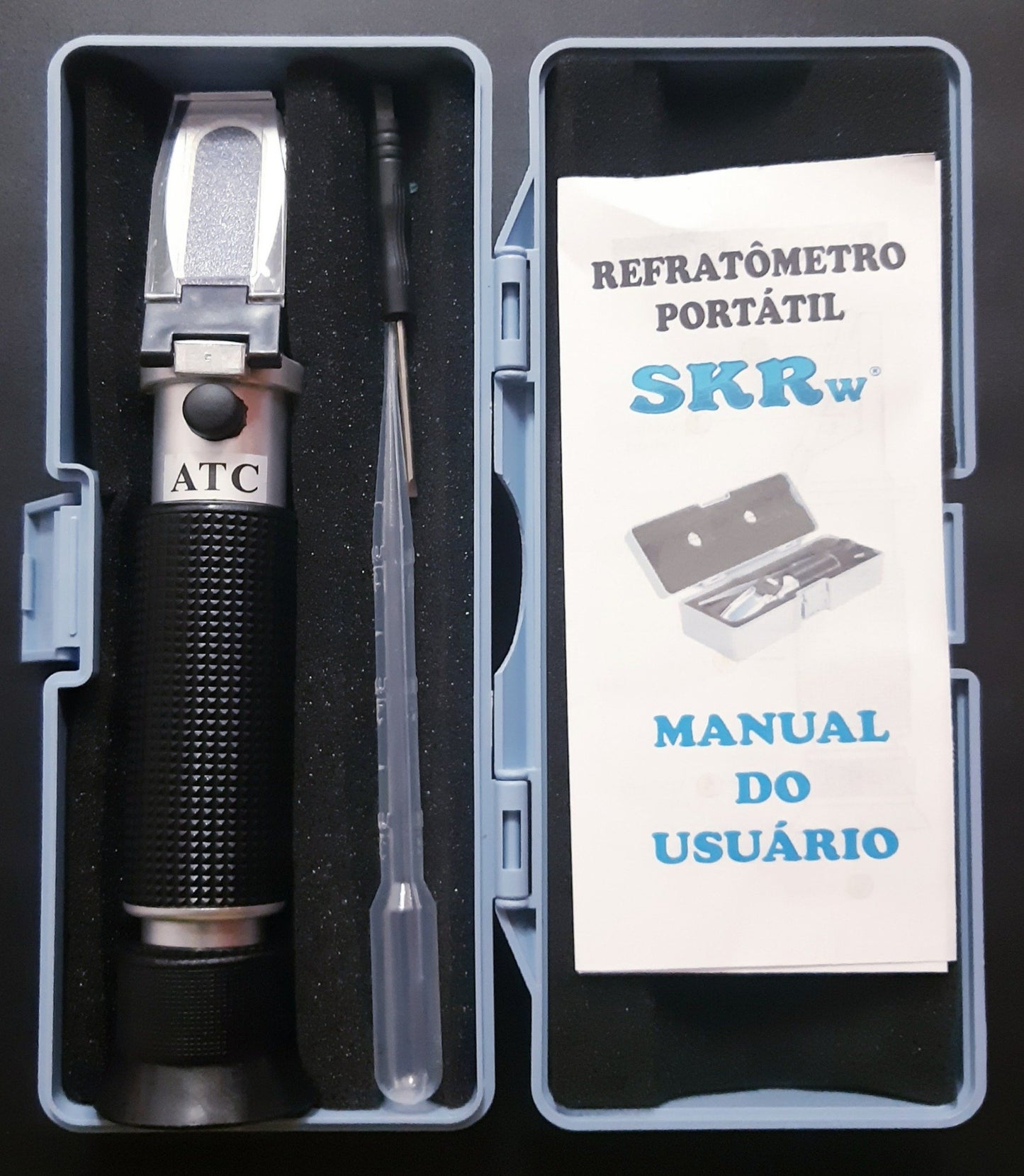 SKRw MEDIDOR - REFRATOMETRO ATC DE 0-100% SALINID.