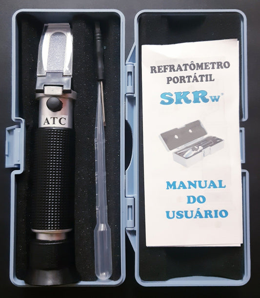 SKRw MEDIDOR - REFRATOMETRO ATC DE 0-100% SALINID.