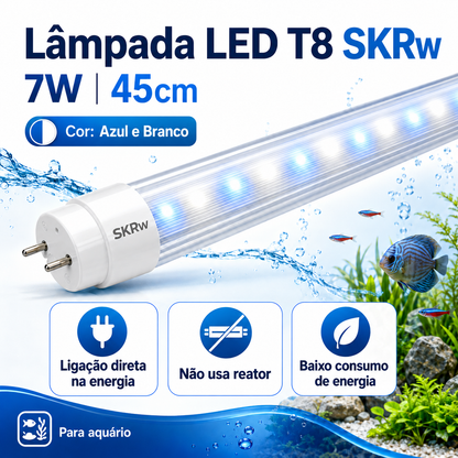SKRw LAMPADA DE LED TUBOL.T8  7W 45CM