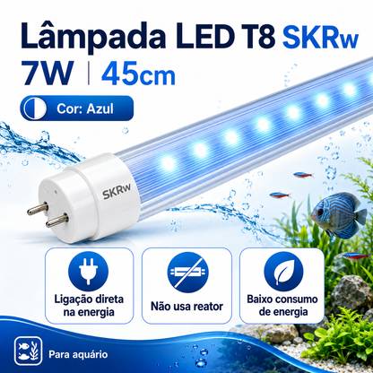 SKRw LAMPADA DE LED TUBOL.T8  7W 45CM