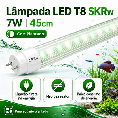 SKRw LAMPADA DE LED TUBOL.T8  7W 45CM