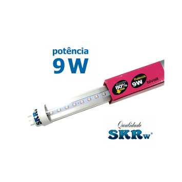 SKRw LAMPADA DE LED TUBOL.T8  9W 60CM ROSA