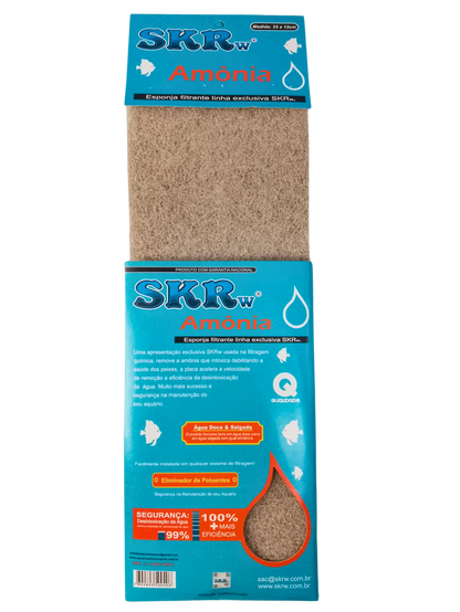 SKRw ESPONJA FILTRANTE REMOVE AMONIA   33X12CM