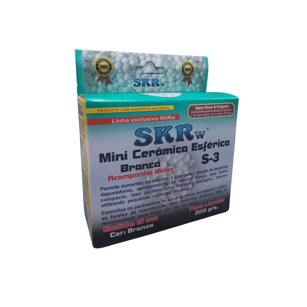 SKRw CERAMICA S-3 BIO ESFERA 10MM BRANCA  200G