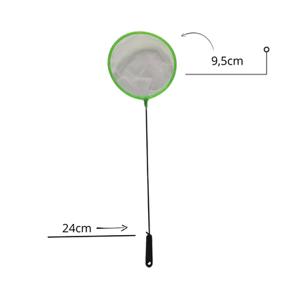 SKRw REDE P/ AQUARIO REDONDA RASA  9,5CM CABO 24MC