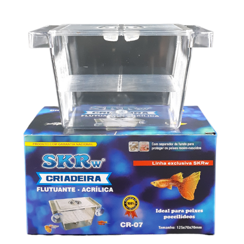 SKRw CRIADEIRA CR-07 FLUTUANT.ACRILICA 12X7X7 MINI