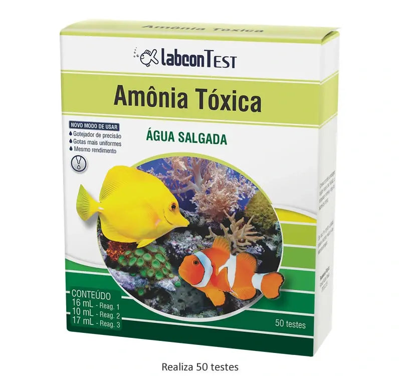 ALCON TESTE AMMONIA TOXICA SALGADA (50 TESTES)