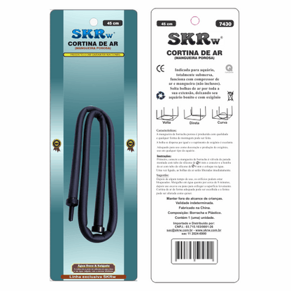 SKRw POROSA CORTINA DE AR FLEXIVEL   45CM 18"