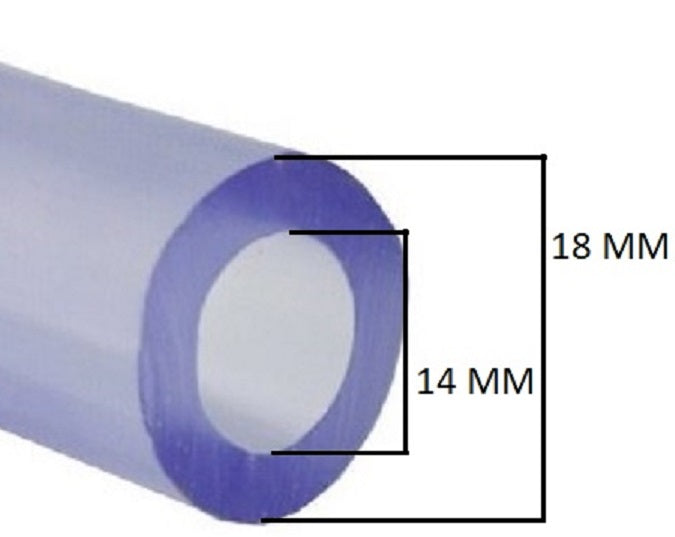 SKRw MANGUEIRA SILICONE 14*18MM 40MT - CRISTAL