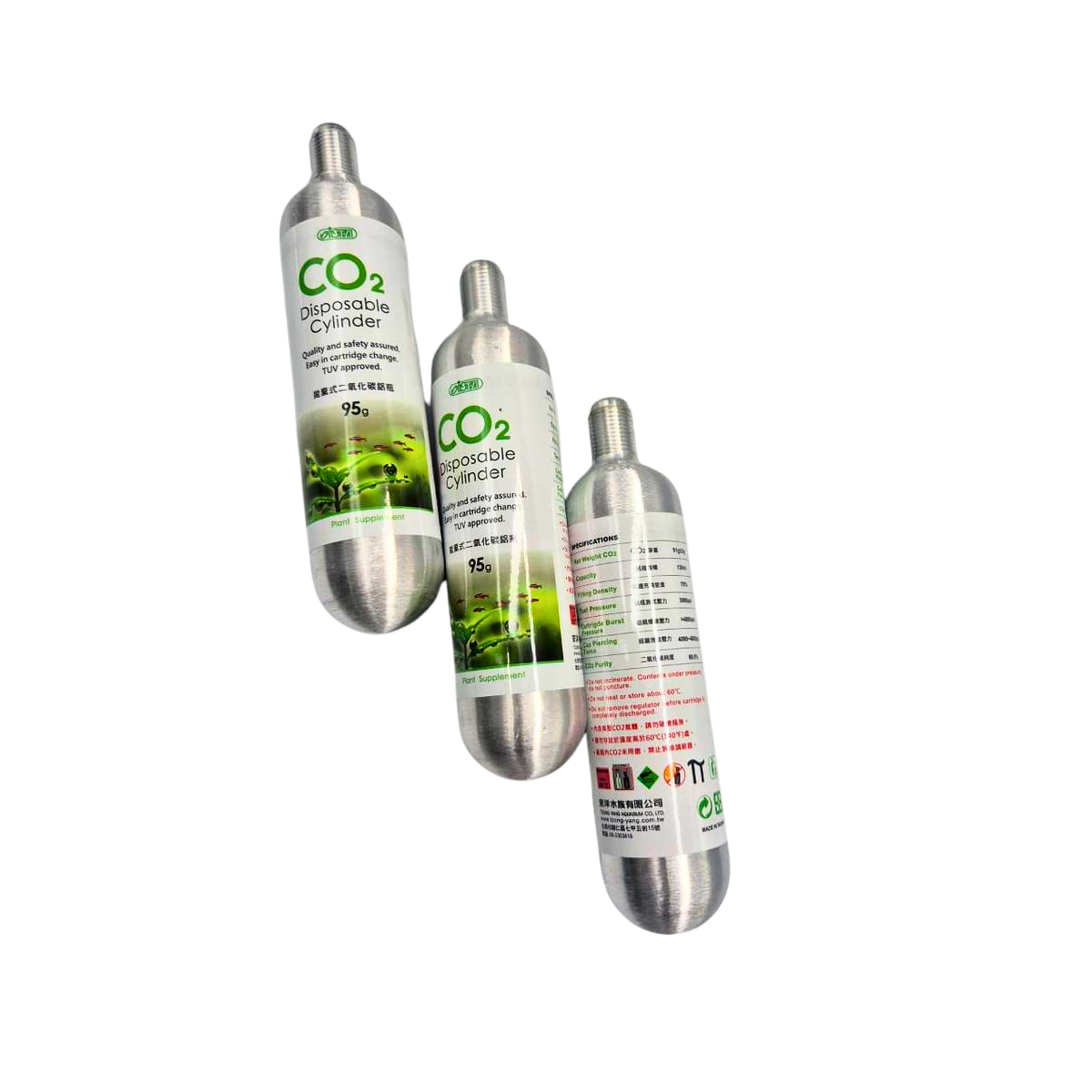 ISTA CO2 REFIL 3 CILINDRO DESCARTAVEL 95G  I-519