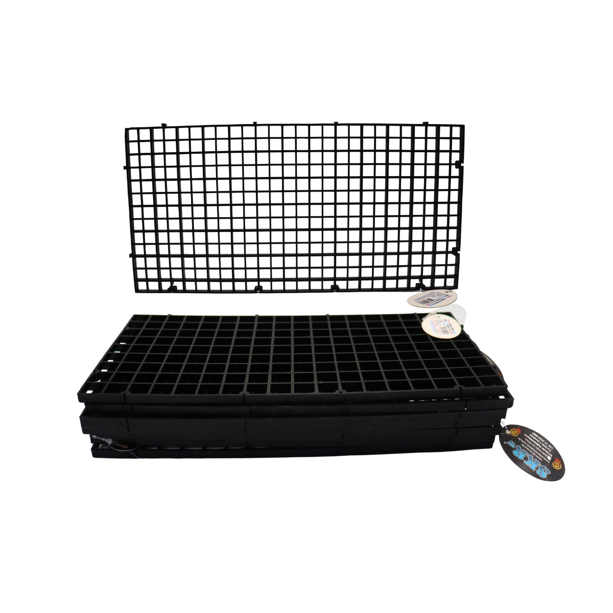 SKRw COLMEIA PLASTICA FURO 15MM 15X30CM C/ 8 PRETA