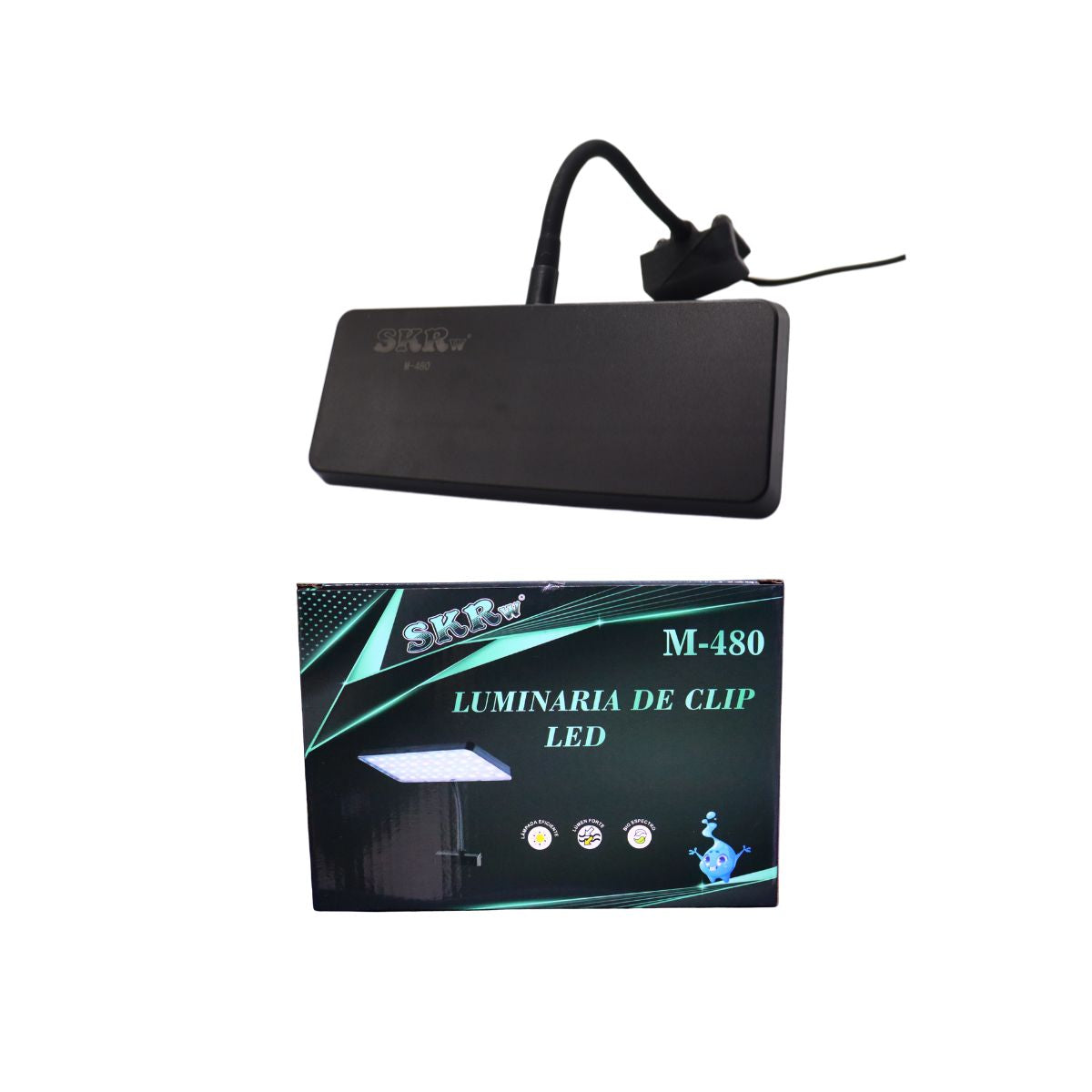 SKRw LUMIN. M-480 CLIP LED RGB BRANCA 13W BIV