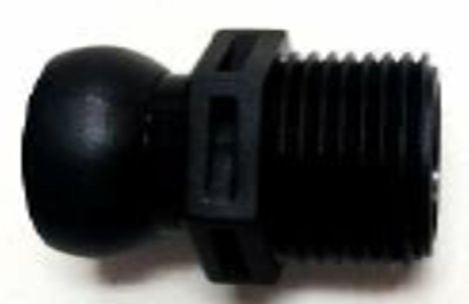 SKRw LOC LINE 1/2" CONECTOR NIP   PRETO