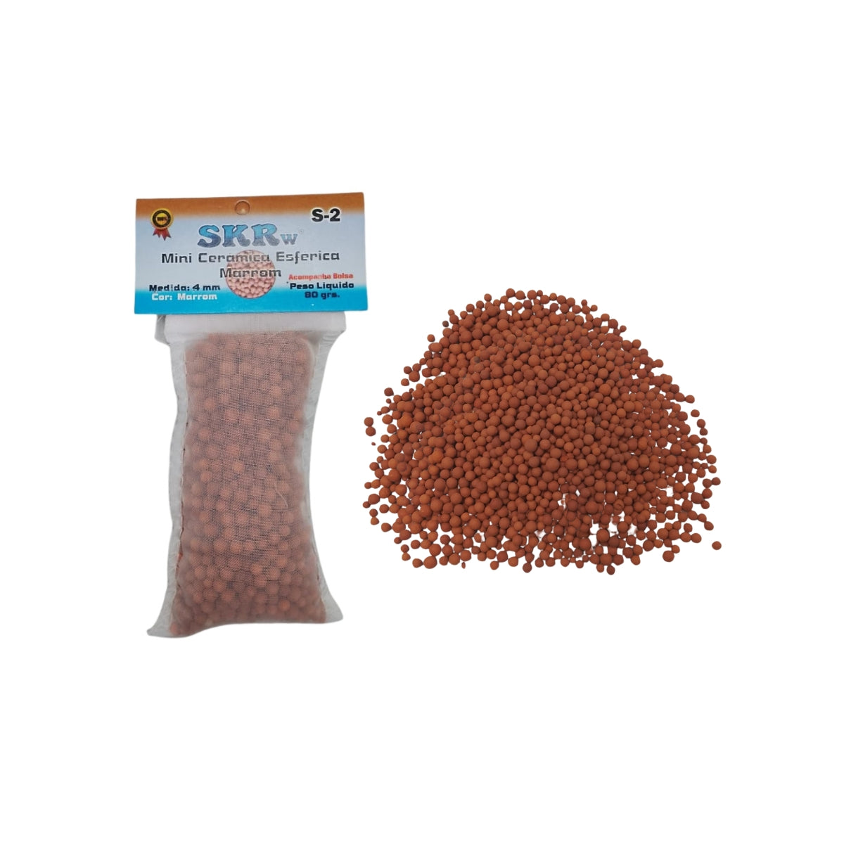SKRw CERAMICA S-2 BIO ESFERA 4MM MARROM   80G