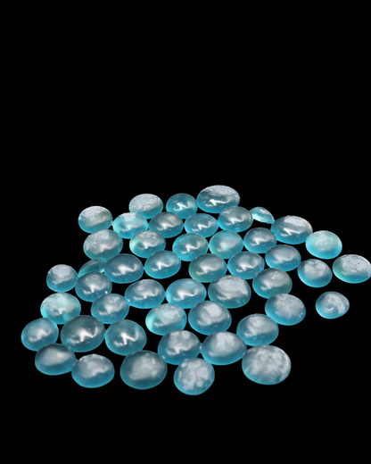 SKRw ENFEITE DE VIDRO F-17-19  FOSCO AZUL CLA 200G