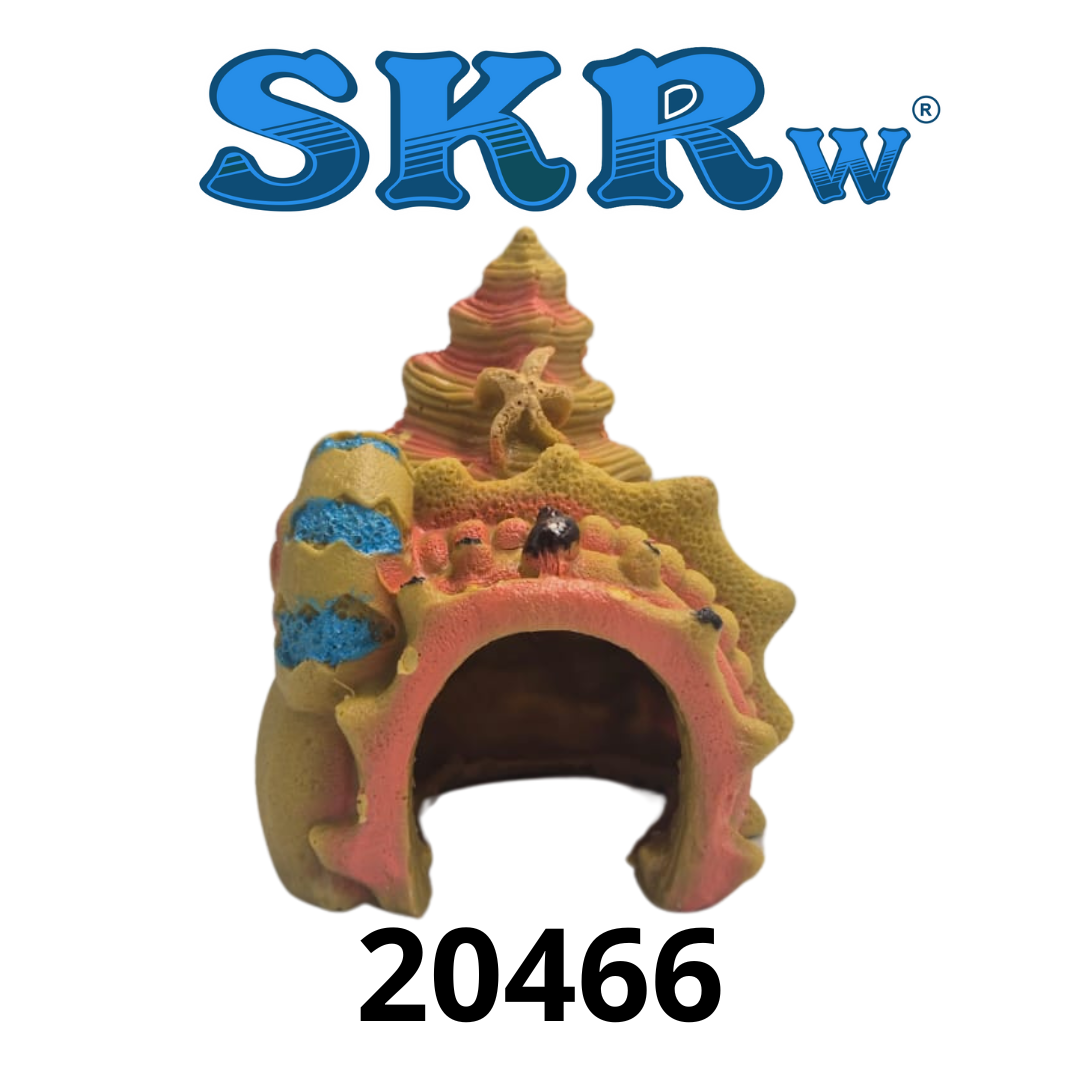 SKRw ENFEITE RESINA K- CONCHA CASTELO A 9*10*11