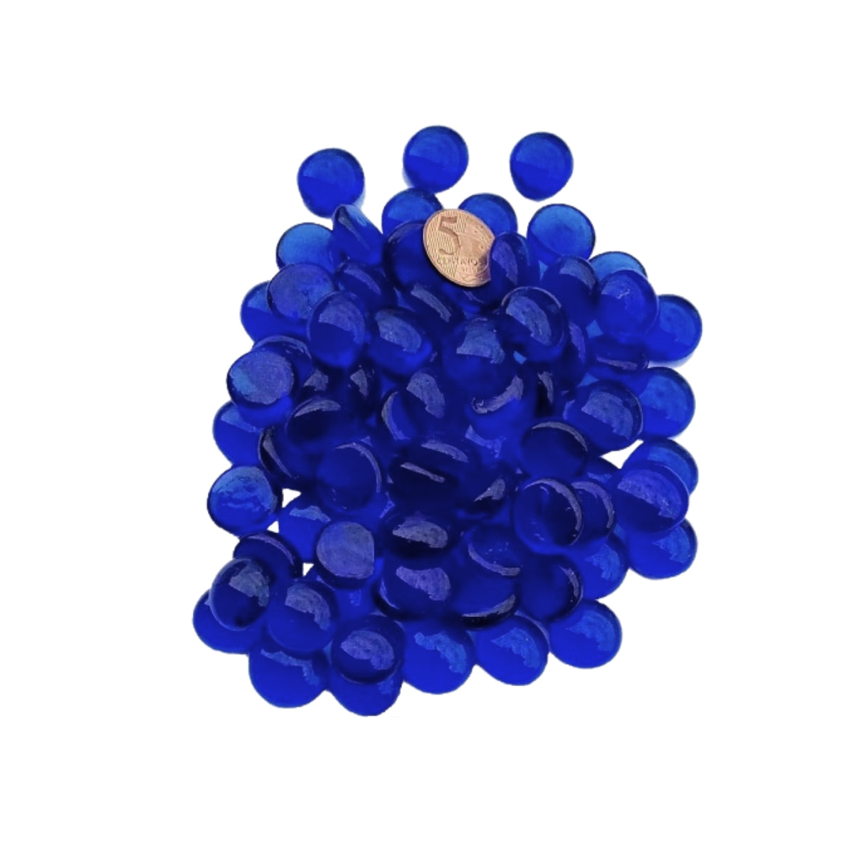 SKRw ENFEITE DE VIDRO F-17-19  BRILHANTE AZUL 200G