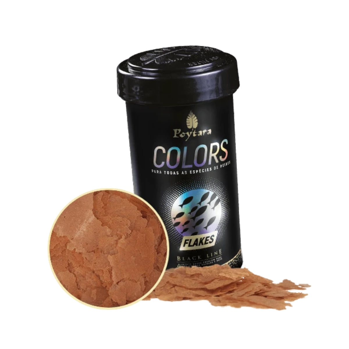 POYTARA COLORS FLAKES BLACK LINE  10G