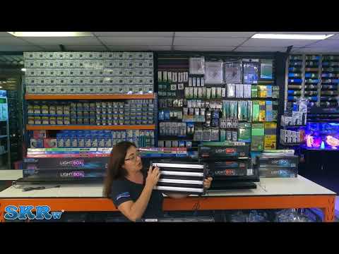 Luminária SKRw L-45 com 2 Lâmpadas Azul e Branca - 45 a 60 cm